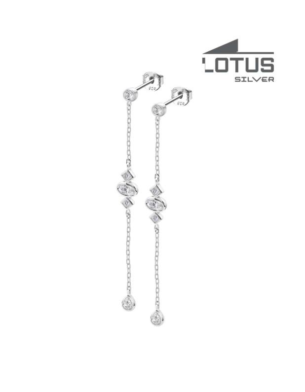 LOTUS SILVER EARRINGS
